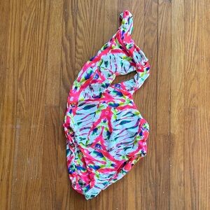 Keva J Black Panther Asymmetrical One Piece Bathing Suit